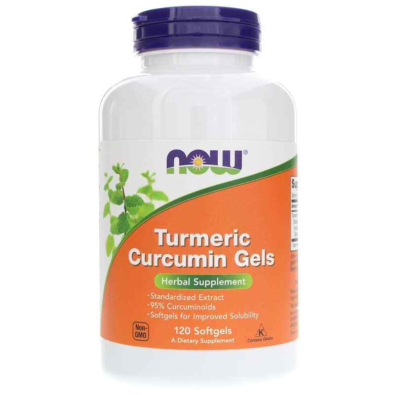 Turmeric Curcumin Gels, 120 Softgels, NOW