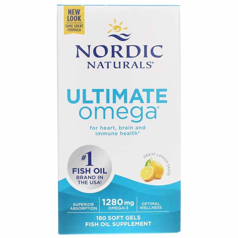 Nordic Naturals Ultimate Omega 3 Fish Oil Supplement Softgels