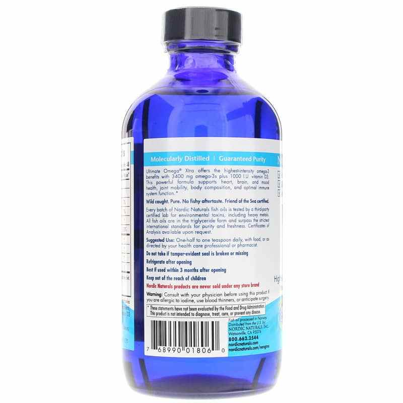 Ultimate Omega Xtra Liquid, 8 Oz, NRN