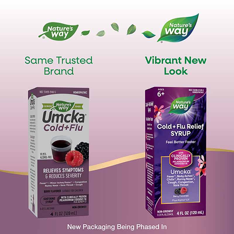 Umcka Cold + Flu Elderberry Syrup, 4 Oz, NWA