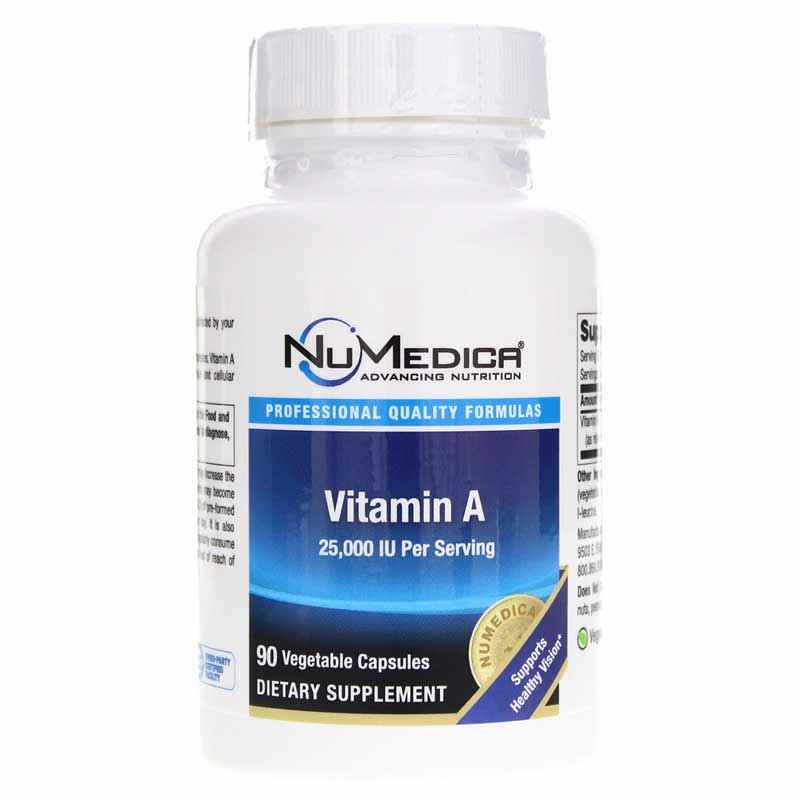 Vitamin A 25,000 IU, 90 Veg Capsules, NUM