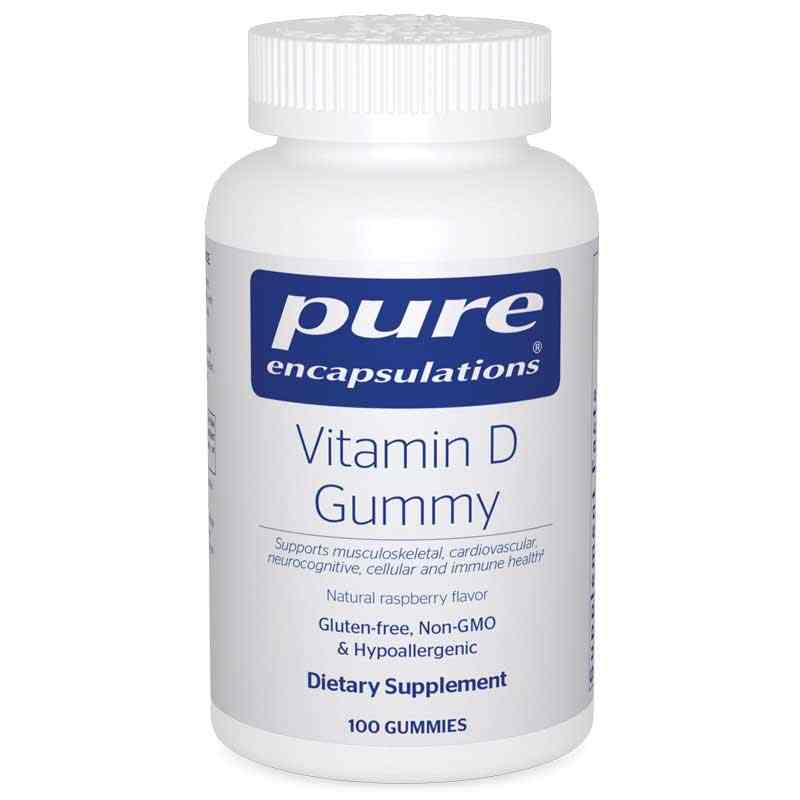 Vitamin D Gummy, 100 Gummies, PEC