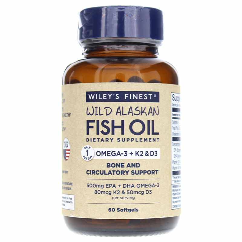 Omega-3 plus Vitamin K2 with D3 , 60 Softgels, WLF