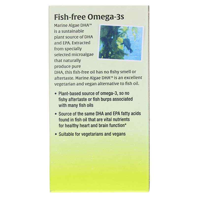 Whole Earth & Sea Marine Algae DHA Vegan Omega-3, 30 Veg Softgels,