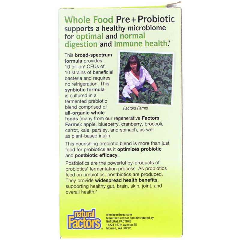 Whole Earth & Sea Synbiotic Pre+Probiotic, 60 Veg Capsules, NF