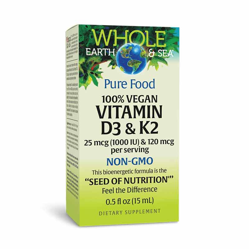 Whole Earth & Sea Vegan D3 & K2 Liquid