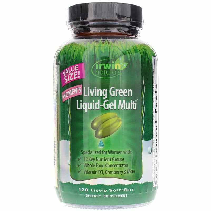 Women S Living Green Liquid Gel Multi Irwin Naturals   Womens Living Green Liquid Gel Multi IRN 120%20Liquid%20Softgels,main,1 