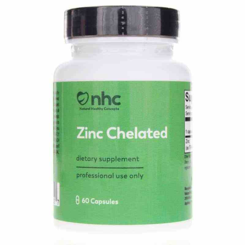 Zinc Chelated, 60 Capsules, NHC