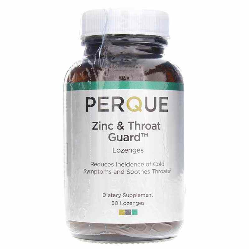 Zinc & Throat Guard Lozenges Cherry/Raspberry Flavor, Perque