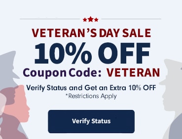 10% OFF Veterans Day Sale